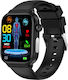 Aoke ET570 Smartwatch με Παλμογράφο (Μαύρη Κάσα...
