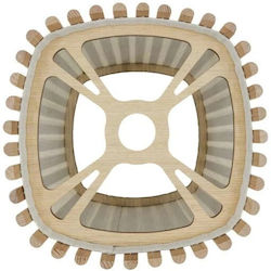 Καπέλο Φωτιστικού 1xe27 25,6x25,6cm Δρυς Mdf Komorebi Umage 2253-2 Καφέ