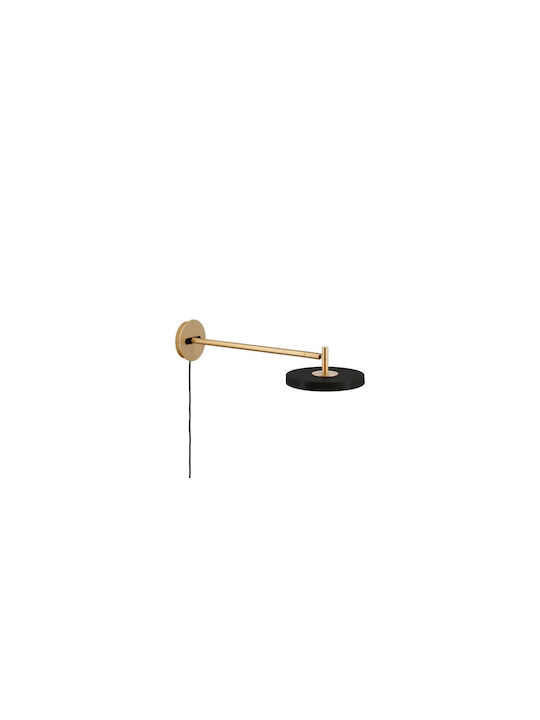 Umage Asteria Modern Lumină de Perete Negru 15cm