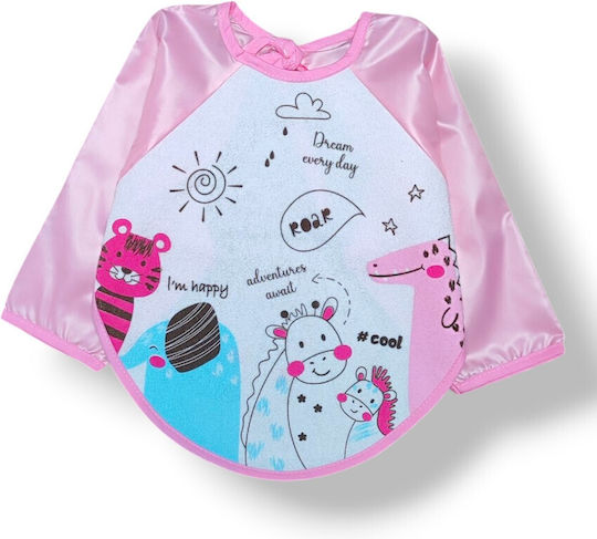 Babydom Wasserdicht Schutzanzug Stoff mit Ärmel Pink