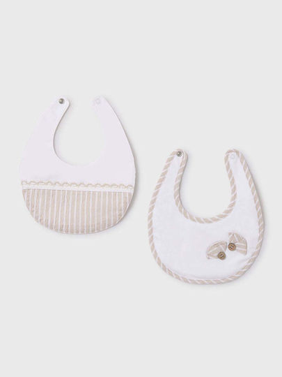 Mayoral Waterproof Bib Fabric Beige 2pcs