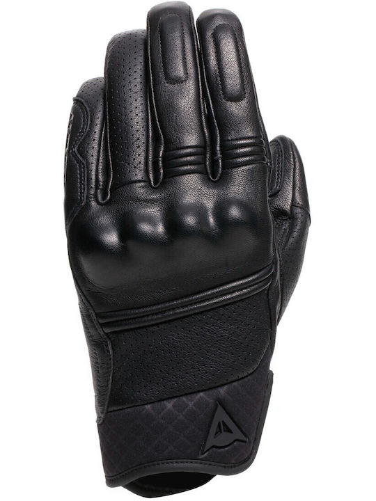 Dainese Folgor Καλοκαιρινά Ανδρικά Γάντια Μηχανής Δερμάτινα Μαύρα