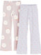 Set Colanți Copii Lungi Pink and Purple