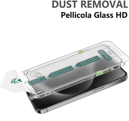 SiiPro Easy Install Vollkleber Vollflächig gehärtetes Glas (iPhone 13 Pro Max)