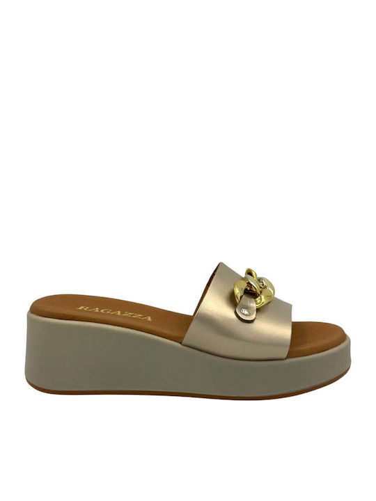 Ragazza Women's Leather Platform Wedge Sandals ...