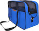 Woofmoda Sac Voyage Husă impermeabilă Geantă de umăr pentru transport câine / pisici până la 4kg Albastru M43xL30xA18cm.