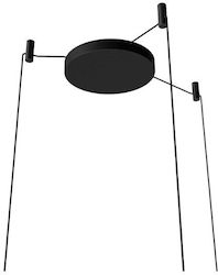 Ceiling Rose Base for Asteria Micro Light Black 3 Sockets 3 Supports Asteria Micro Cluster 2409 Umage 2409 Black