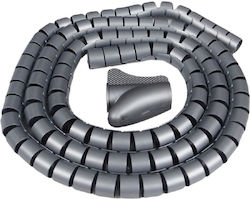Kabelorganizer Spirale Durchmesser 22mm Grau 1,5m