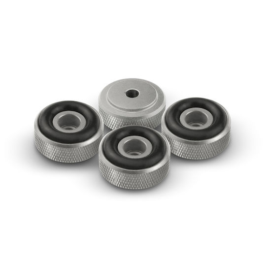 Dynavox 208046 Aluminum Feet Large Silver Set of 4 Pieces