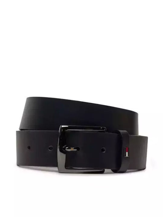Tommy Hilfiger Denton 3.5 Ανδρική Ζώνη Δερμάτινη Μπλε
