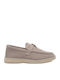 Suede Moccasins Beige