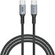 Verbatim Geflochtenes USB 2.0 Kabel USB-C männlich - USB-C 60W PD Schwarz 1.2m 31845