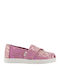 Kids Espradrilles with Hoop & Loop Closure Pink Alpargata Classic