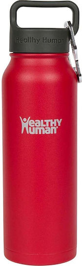 Healthy Human Stein Μπουκάλι Θερμός Ανοξείδωτο BPA Free 621ml RED HOT