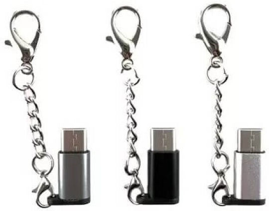 Tekmee Μετατροπέας micro USB female σε USB-C male 1τμχ