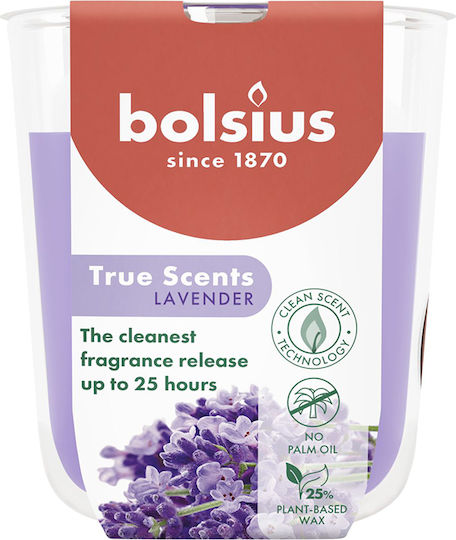 Αρωματικό Κερί Bolsius True Scents Φ8x7.3cm Lavender