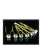 Set of 6 Hair Pins Gold White Swarovski Crystals Solitaire ''syra'' Pin Length 7 cm Crystal Diameter 0.9 cm