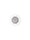 Etoile Wall Clock Metallic White 60x7cm