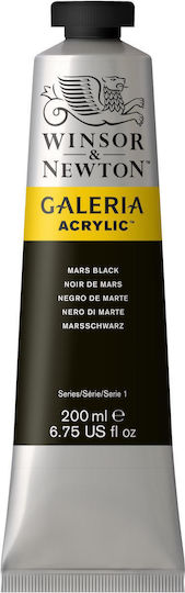 Winsor & Newton Galeria Acrylic Paint Set Mars Black 200ml 1Stück