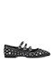Synthetic Leather Ballerinas Black