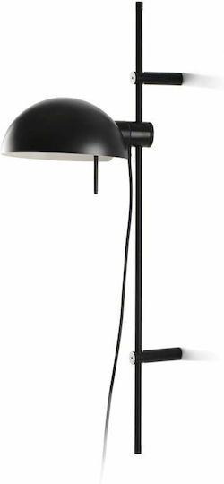 Faro Barcelona Modern Lamp Wall with Socket E14 Black 16.6x60cm