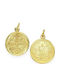 Goldjewels Charm Talisman Constantin Placat Cu Aur Din Argint Cu Personalizare