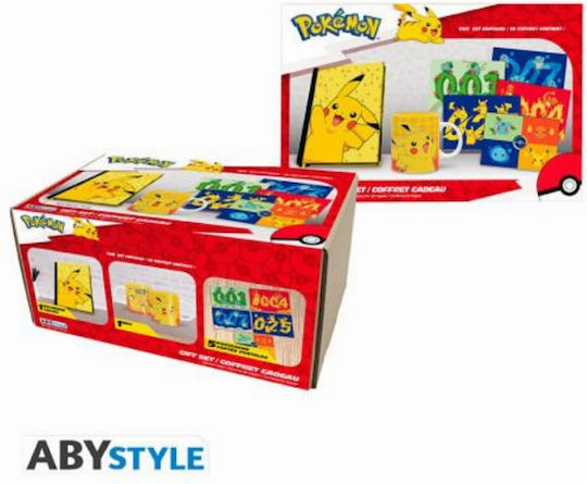 Abysse Pikachu Cană Ceramică Multicoloră 3buc
