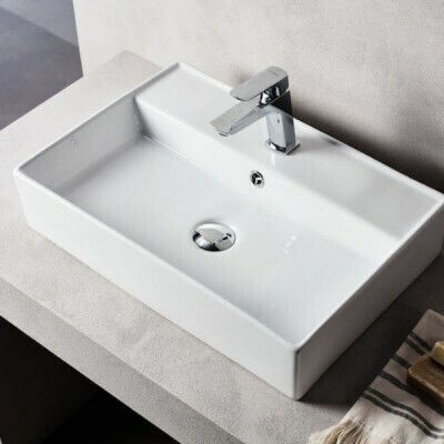 Νιπτήρας Ελεύθερης Τοποθέτησης Tema New Strata 56x42 Λευκός