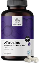 Healthy World L-Tyrosine 1000mg 365 Κάψουλες