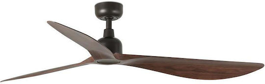 Faro Barcelona OUTwalnut L IP44 Таванен Вентилатор 150см Кафяв