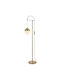 Opviq Floor Lamp H170xW40cm. with Socket for Bulb E27 Yellow