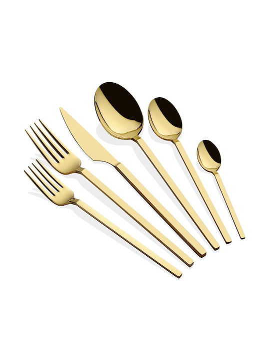 Hermia Set de Tacâmuri Inoxidabil Galbene 36buc