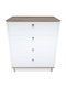 Sahra Wooden Chest of Drawers White-walnut 72x42x83.1cm