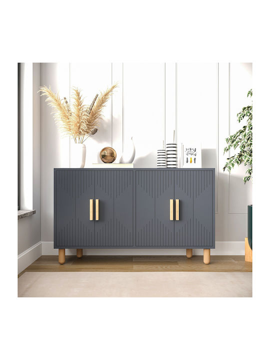 Sideboard Roger Wooden Anthracite-oak 120x29.6x...