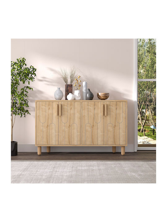 Sideboard Vincent Wooden Oak 120x29.6x73.6cm