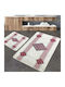 L'Εssentiel Maison Σετ Πατάκια Μπάνιου 359CHL5283 Red-white 2τμχ