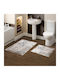 L'Εssentiel Maison Set Badematten Synthetisch,Polyester/Cotton/Leather Rechteckig 299ANR1634 Grey-gold 2Stück