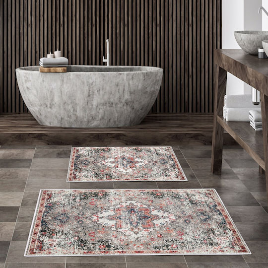 L'Εssentiel Maison Set Badematten Synthetisch,Polyester/Cotton/Leather Rechteckig 299ANR1572 Multi 2Stück
