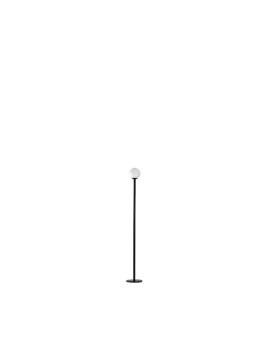 Faro Barcelona Outdoor Floor Lamp Post for Exterior Space with Warm White Light Gray