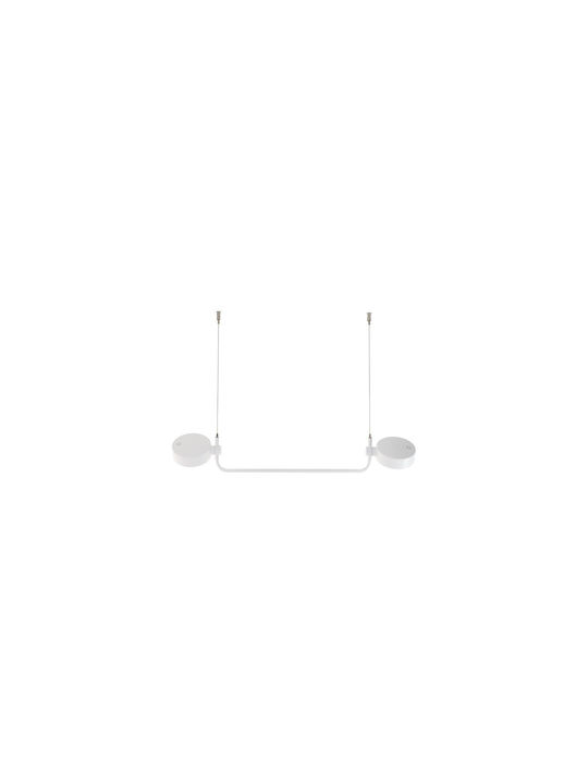 Zafferano Waterproof Outdoor Hanging Ceiling Light with Integrated LED in White Color LD1153B3