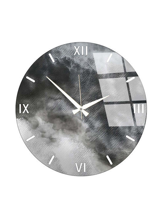 Wallity Wanduhr Glas Mehrfarbig Ø40cm