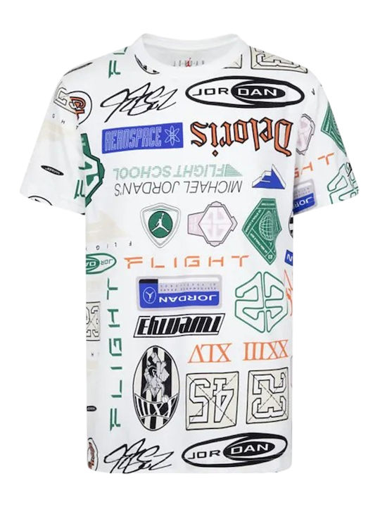 Jordan Παιδικό T-shirt Λευκό