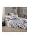 L'Εssentiel Maison Duvet Cover Set Cotton Single with Pillowcase 160x220 Grey