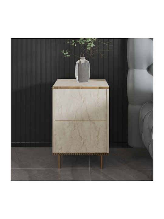 Комод Imaj Дървен Бежов 40x35x60см