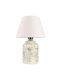 Opviq Table Lamp for Socket E27 with White Shade and Multicolor Base