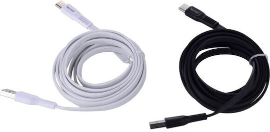 Tekmee USB 2.0 Cable USB-C male - USB-A 2m