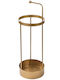 Ομπρελοθήκη 247hfm1223 22x22x67cm Gold Aberto Design Μέταλλο