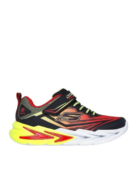 Lighted Gore Kids Sneakers with Scratch & Lights Black