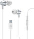Cellular Line In-ear Handsfree Ακουστικά με Βύσμα 3.5mm Λευκό
