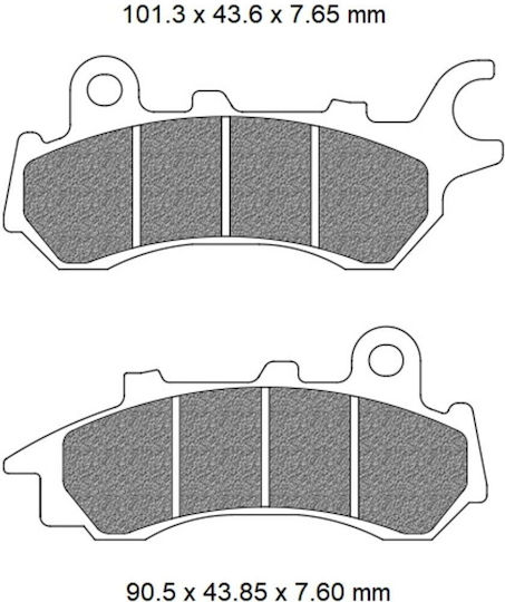 Bremsbelagsatz Fd0576 Organisch Fa716 Newfren121208